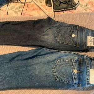 2 pair of true religion size 30 long jeans